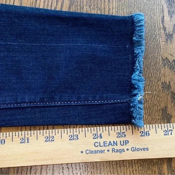 LOFT Jeans Made And Loved Slim Pockets Fringe Hem Size 27 Excellent Condition - Picture 7 of 10